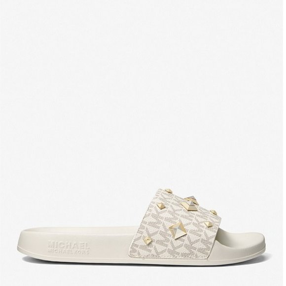 michael kors gilmore studded slides